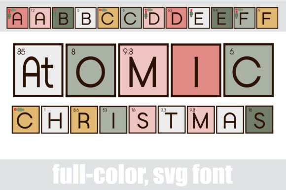 Atomic Christmas: A Unique Typographic Fusion