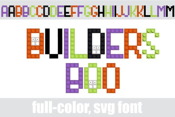Builders Boo: The Halloween Color Font for Bold Design