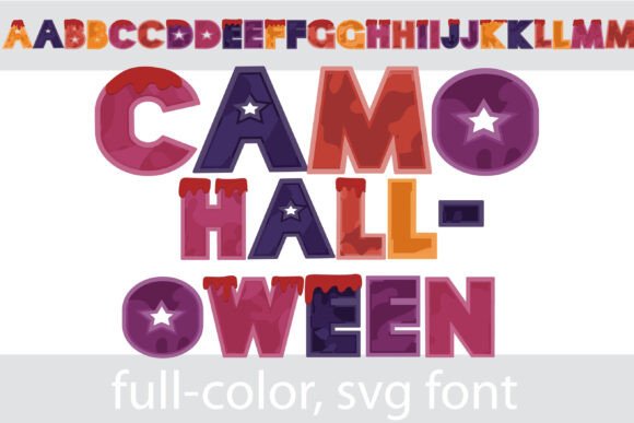 Camo Halloween: Unleashing Creative Typography for Seasonal Designs
