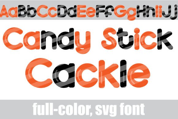 Candy Stick Cackle: A Playful Typography Asset