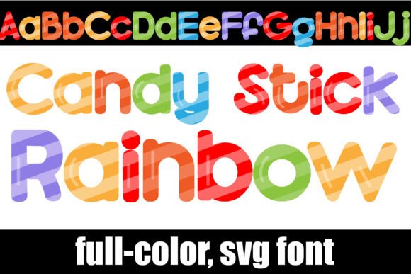 Candy Stick Rainbow: A Bold, Colorful Typography Solution