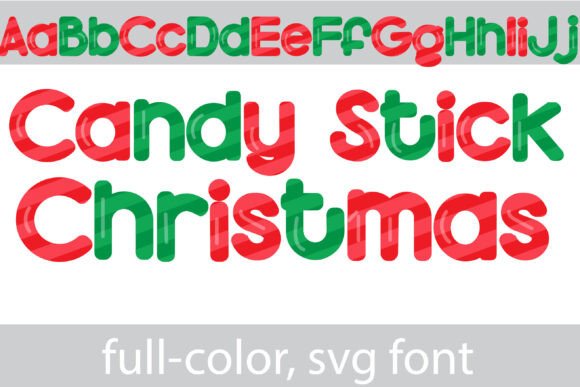 Candy Stick X-mas: Festive Typography for Modern Design