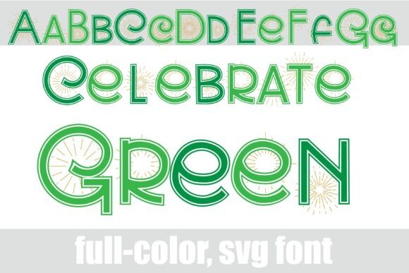 Celebrate Green: A Vibrant Font for Modern Design