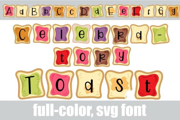 Celebratory Toast: A Color Font for Vibrant Designs