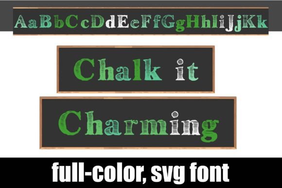 Chalk It Charming: The Full-Color Font for Impactful Design