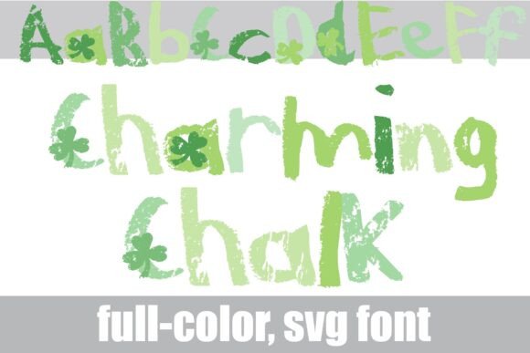 Charming Chalk: A Colorful SVG Font for Modern Design