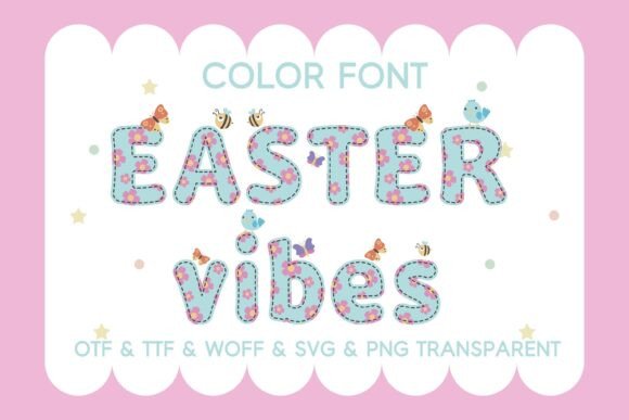 Elevate Your Spring Projects with Easter Vibes Typography