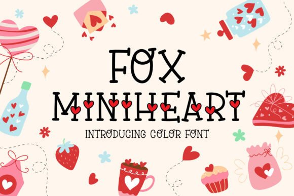 Fox Miniheart: Elevating Designs with Playful Color Fonts