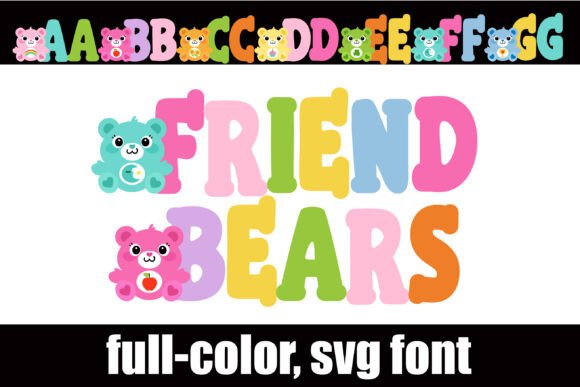 Friend Bears: A Playful Color Font for Creative Designers