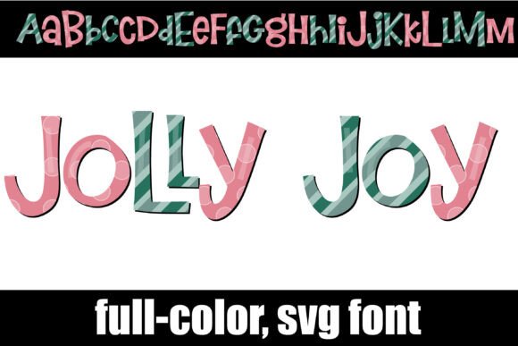 Jolly Joy: A Full-Color Font for Vibrant Holiday Designs