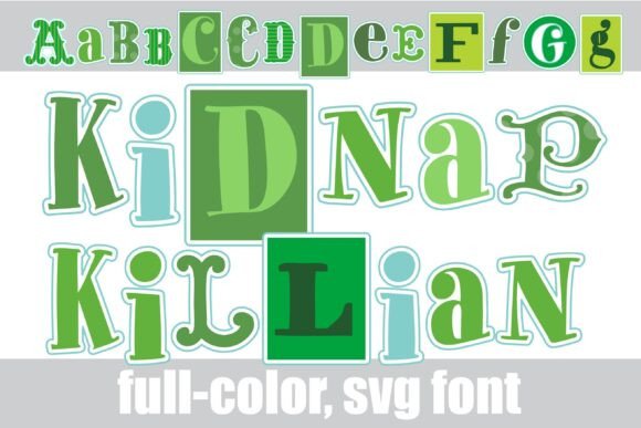 Kidnap Killian: A Colorful SVG Font for Dynamic Design