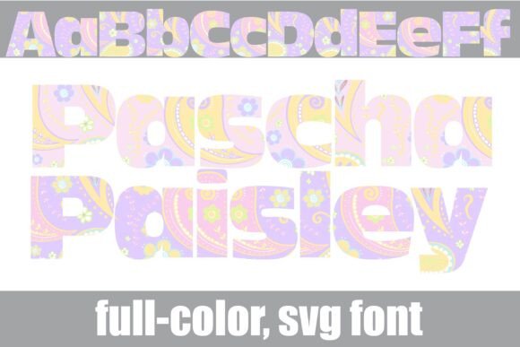 Pascha Paisley: Vibrant Typography for Modern Design