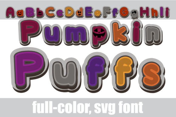 Pumpkin Puffs: Elevate Your Halloween Designs with Vibrant Typography