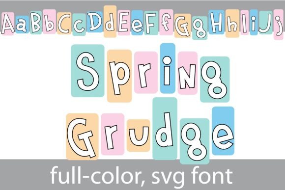 Spring Grudge: Vibrant Typography for Modern Design