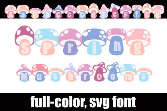 Spring Mushrooms: A Whimsical Font for Vibrant Design