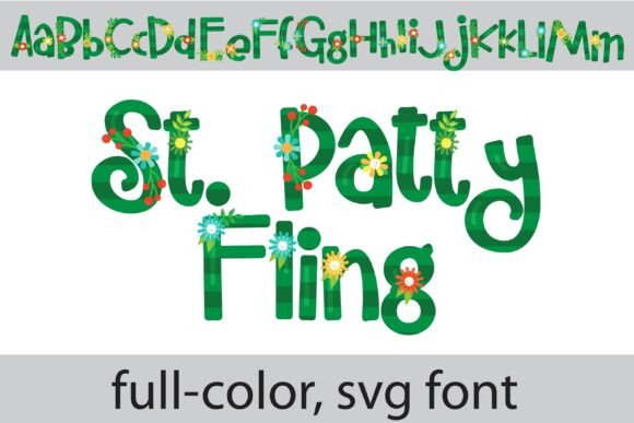 St. Patty Fling: Elevate Your Designs with a Festive Color Font