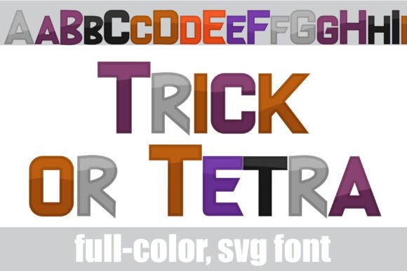 Trick or Tetra: Elevate Halloween Designs with This Color Font