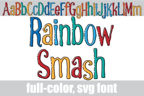 Unleash Vibrant Creativity with Rainbow Smash Font