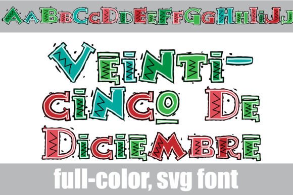 Veinticinco De Diciembre: A Festive Aztec Font for Vibrant Designs