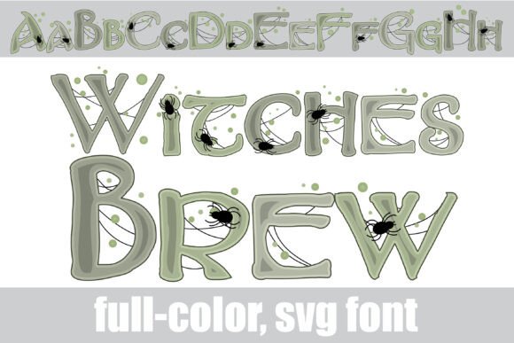 Witch's Brew: A Color Font for Spooky Visual Design